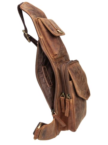 Greenburry Rucksack Vintage 1559 Bodybag in Sattelbraun