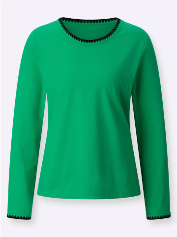 WITT WEIDEN Rundhalsshirt in grasgrün