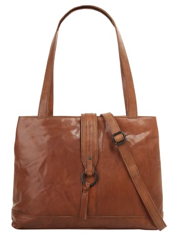 SPIKES & SPARROW Shopper echt Leder in cognac