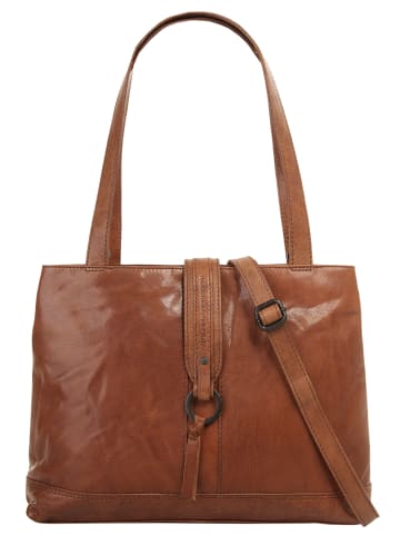 SPIKES & SPARROW Shopper in cognac