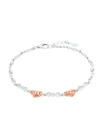 Amor Armband Silber 925, rhodiniert+rosévergoldet in Bicolor