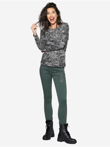 KOROSHI Langarm T-Shirt in grau