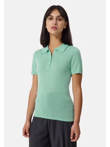 CASH-MERE.CH Poloshirt Kurzarm in Minzgrün