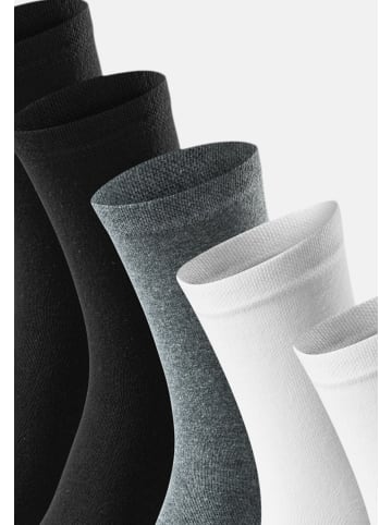 Schiesser Socken Bluebird in Nachtblau / schwarz/ weiß / grau