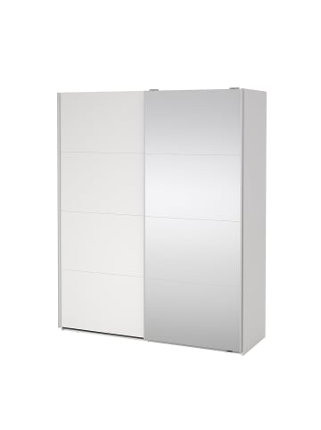 ebuy24 Schiebetürenschrank Bergamo (2-türig) Weiß 179 x 67 cm