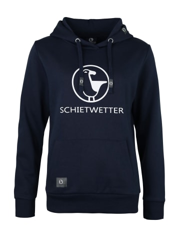 SCHIETWETTER Hoodie "Schietwetter" in navy-white