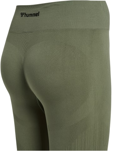 Hummel Hummel Tights Hmlmt Yoga Damen Dehnbarem Feuchtigkeitsabsorbierenden Nahtlosen in DEEP LICHEN GREEN