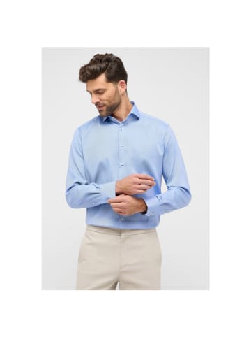 Eterna Langarmhemd in Blau