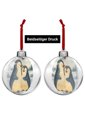 Mr. & Mrs. Panda Weihnachtskugel Kunststoff Pinguin umarmen Desi... in Weiß