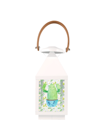 Mr. & Mrs. Panda Laterne Kaktus Happy ohne Spruch in Transparent