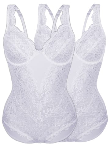 Sassa 2er Sparpack Body mit Bügel in Weiss Weiss