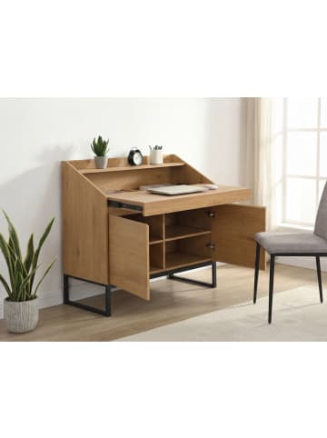 FineBuy Schreibtisch in Braun / MDF / 100x45x95