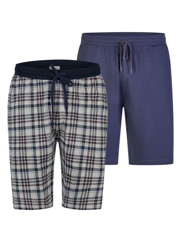 Phil & Co. Berlin  Pyjamashorts Cozy Classics in kariert2/marine