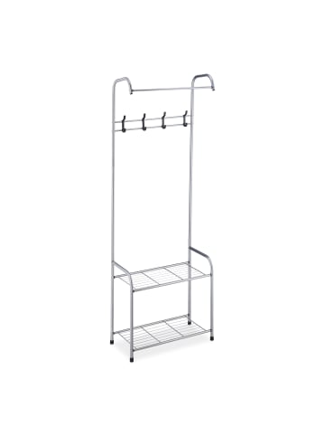 relaxdays Garderobe in Grau - (B)60 x (H)173 x (T)31 cm