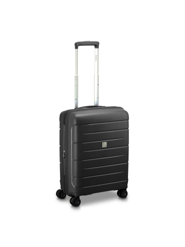 MODO by roncato Starlight 3.0 - 4-Rollen-Kabinentrolley 55 cm erw. (black) in schwarz