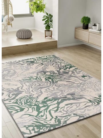 Atticgo Kurzflor-Teppich ASTRA in grün/grau