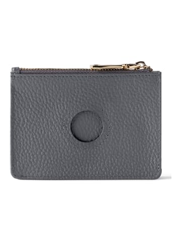 Lazarotti Bologna Leather Schlüsseletui Leder 11,5 cm mit Air Tag Fach in grey