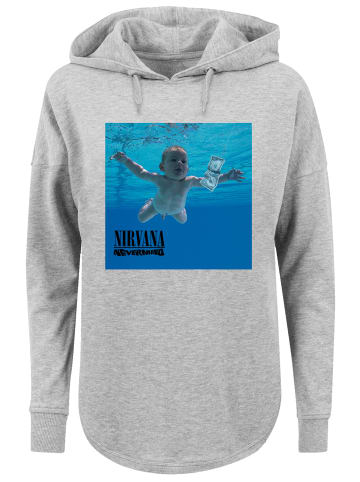 F4NT4STIC Oversized Hoodie Nirvana Rock Band Nevermind Album in grau