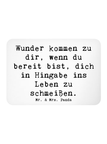 Mr. & Mrs. Panda Magnet Spruch Wunder Hingabe mit Spruch in Weiß