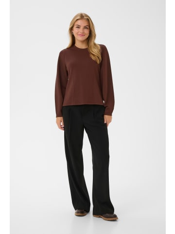 CULTURE Sweatshirt CUira Fitted in Bitter Chocolate