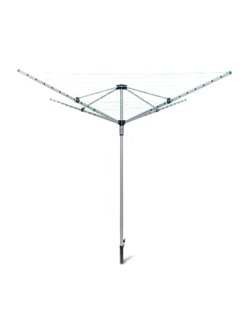 relaxdays Wäschespinne in Silber - (B)242 x (H)184 x (T)242 cm