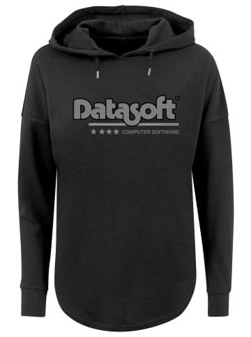 F4NT4STIC Oversized Hoodie Retro Gaming Datasoft Logo schwarz in schwarz