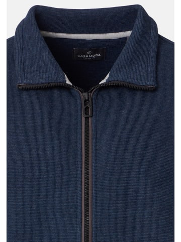 Casa moda Sweatjacke Basic in Dunkelblau