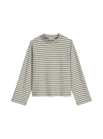 Marc O'Polo Gestreiftes Rollkragen-Longsleeve regular in Dark Grey