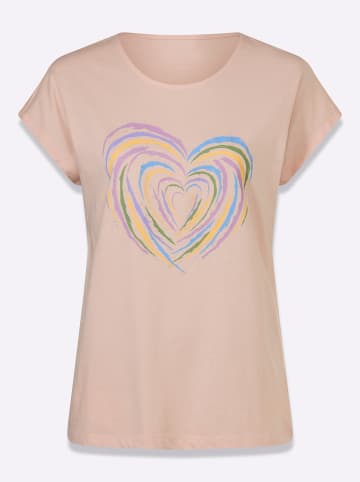 Sieh an! Kurzarmshirt in puder-orchidee