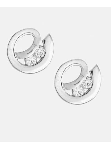 Vanlere Ohrstecker aus 375 Weißgold mit Zirkonia