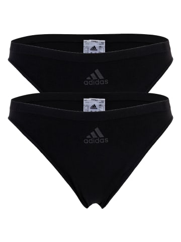 adidas Slip 2er Pack in Schwarz