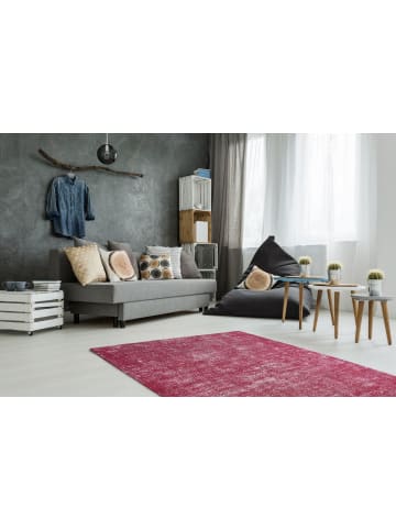 Kurzflor Teppich Erika 110 in Melone