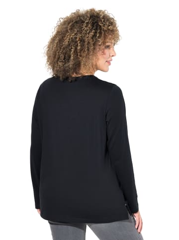Ulla Popken Langarmshirt in schwarz