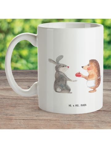 Mr. & Mrs. Panda Tasse Hase Igel ohne Spruch in Weiß