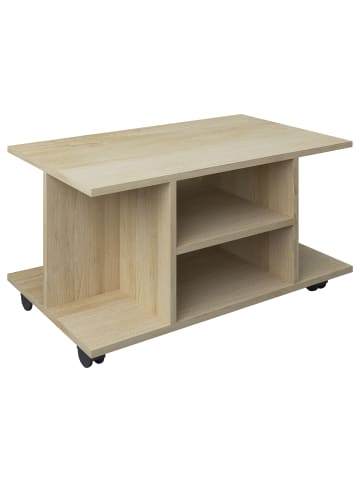 VCM  Holz TV Lowboard Fernsehregal Rollen Findalo in Buche