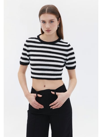 OXXO Strickpullover BLACK/ICE MILK