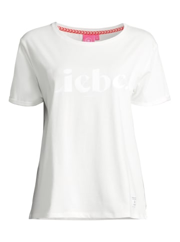 Salzhaut Rundhals T-Shirt für Damen in weiß