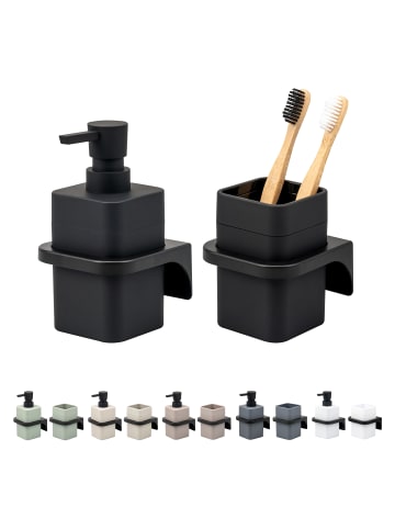 bremermann 2tlg. - Bad-Accessoires -Set SAVONA Softtouch, eckig