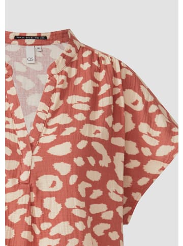 QS Bluse kurzarm in Orange