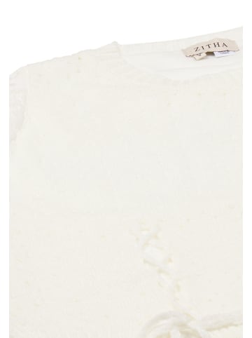 lurea Damen Strickpullover in Wollweiss