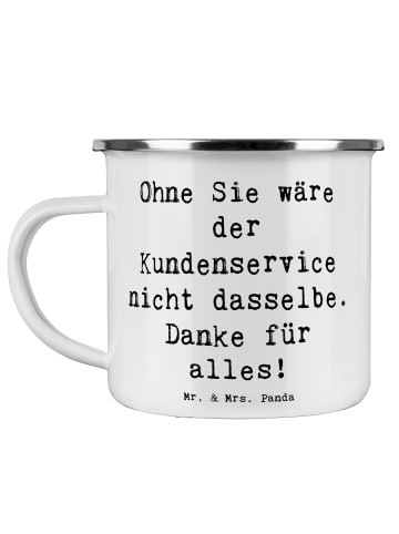 Mr. & Mrs. Panda Tasse Spruch Kundendienstmitarbeiter Dankeschön... in Weiß