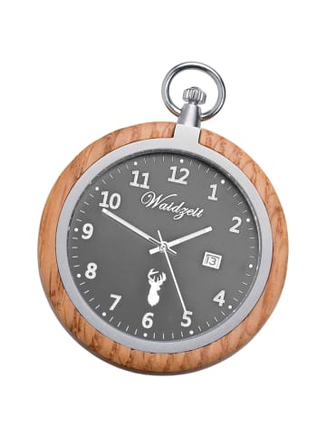 Waidzeit Analog-Taschenuhr Waidzeit Taschenuhren extra groß (ca. 50mm)