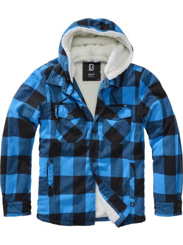 Brandit Jacke "Lumber Jacket Hooded" in Blau