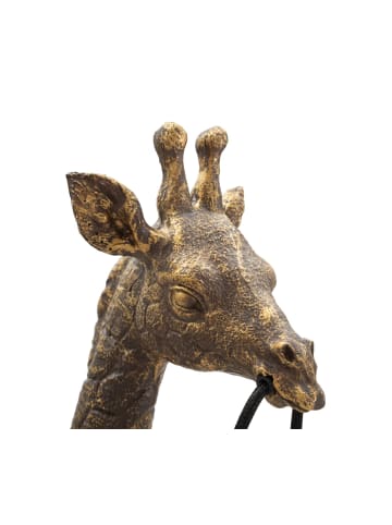 Mauro Ferretti Giraffenförmige Tischleuchte aus Kunstharz, goldfarben, 40 x 22 x 80 cm