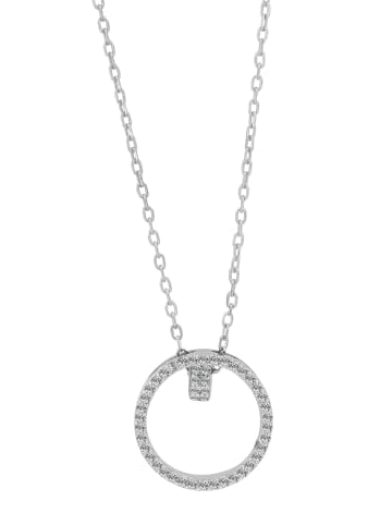 Adeliás Damen Halskette mit Anhänger – aus 925 Silber in silber