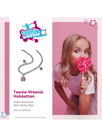 Teenie-Weenie 925 Silber Kinder Teenie-Weenie Silberschmuck Schmetterling, Herzen  ca. 38cm