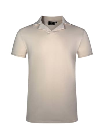 SikSilk Polo Revere Polo in Ecru
