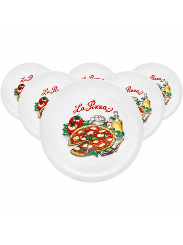 VAN WELL 6er Set Pizzateller Napoli ø 30,5 cm in bunt