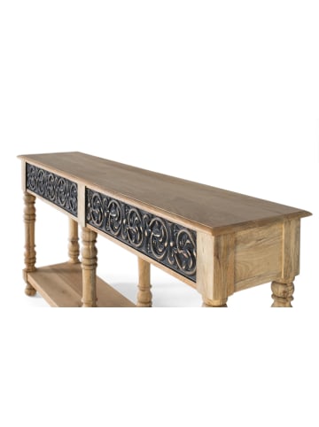 Giner y Colomer Konsole aus Mangoholz mit handgefertigtem Design in Brown