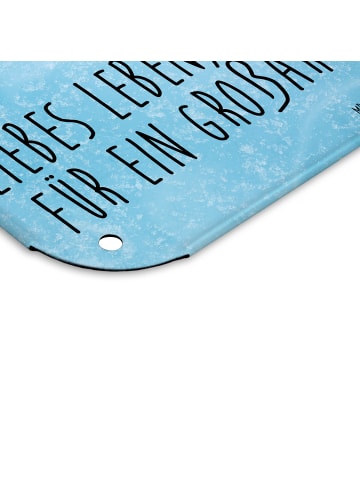 Mr. & Mrs. Panda tafel Pinguin & Maus Wanderer mit Spruch in Eisblau